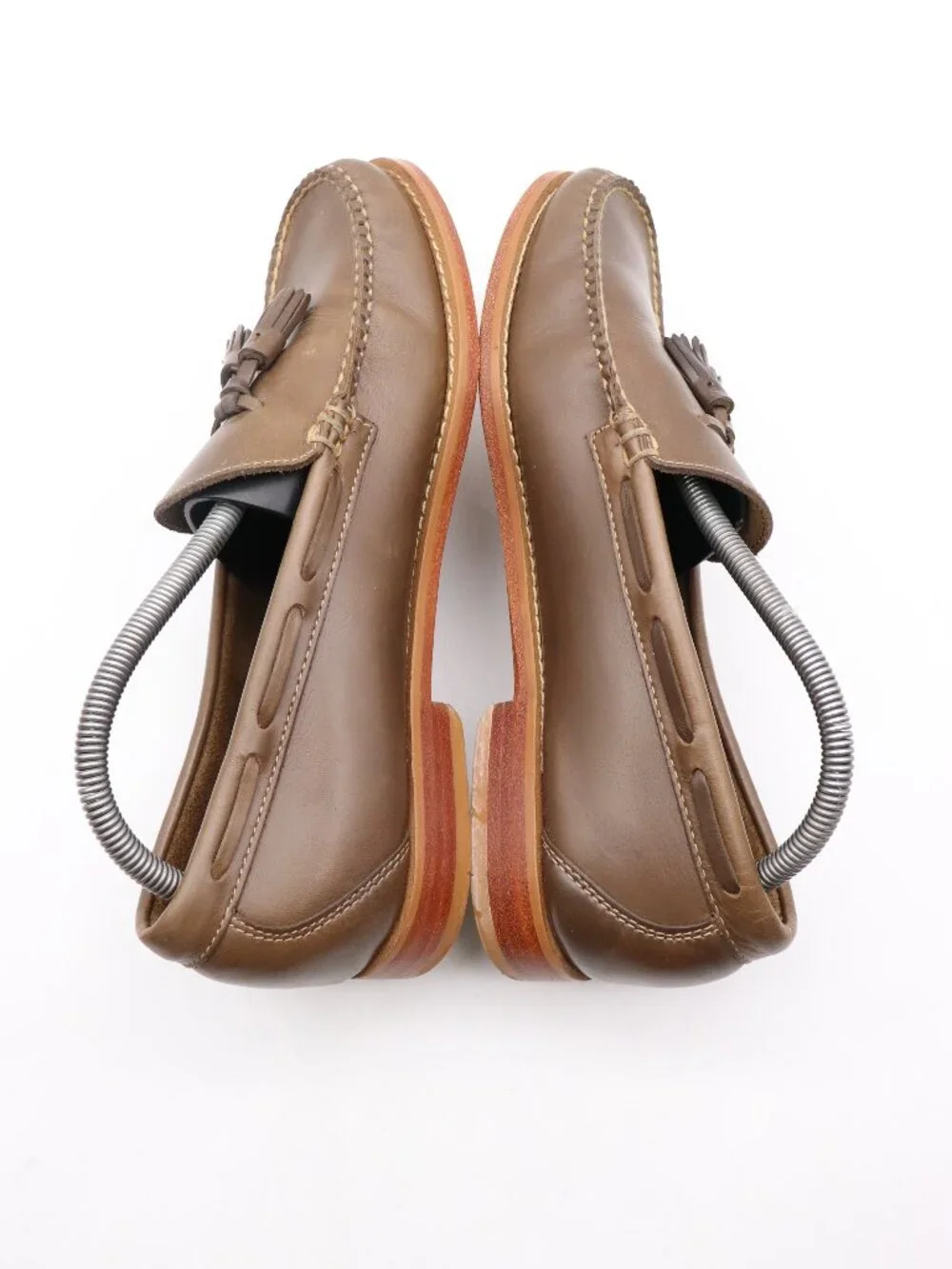 GH Bass Weejuns Tassel Loafers Men's Size 9 D Brown Leather Slip On Shoes_6